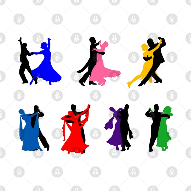 Ballroom Dancers by doniainart