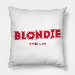 Blondie Parallel Lines Pillow