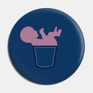 Fetus in Pocket | Embryo in Pocket Pin