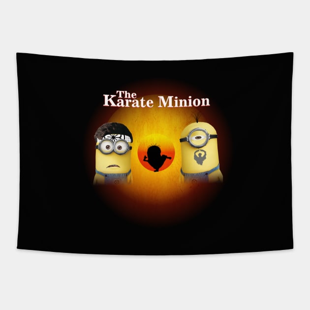 The Karate Minion Tapestry by Skorretto