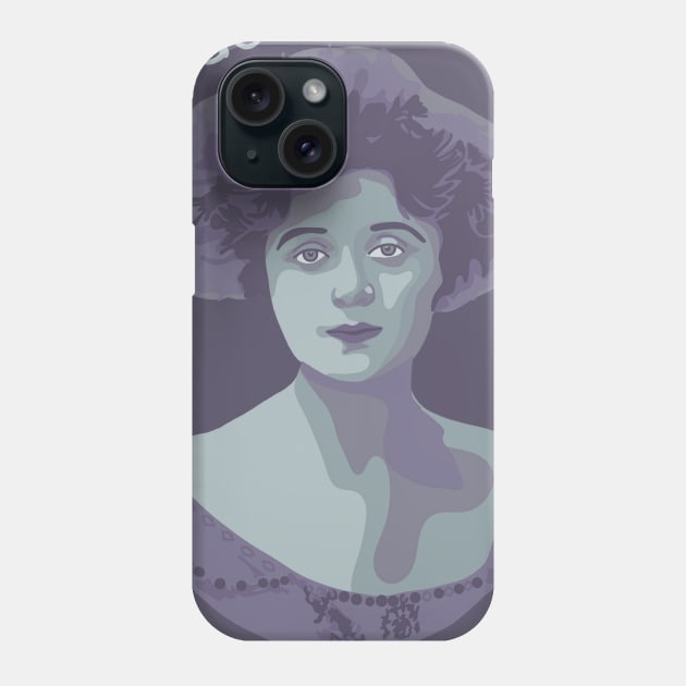 Billie Burke Portrait and Quote Phone Case by Slightly Unhinged