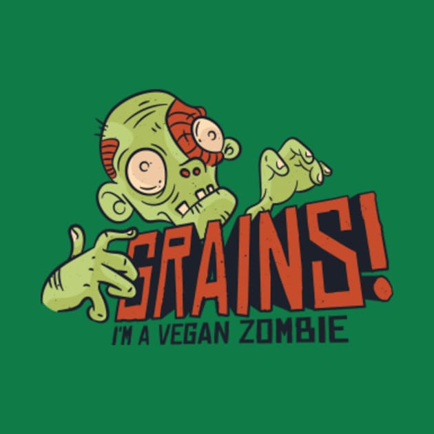 Funny Vegan Zombie by Urban_Vintage