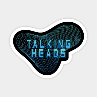 Geometric Line Talking Heads Magnet