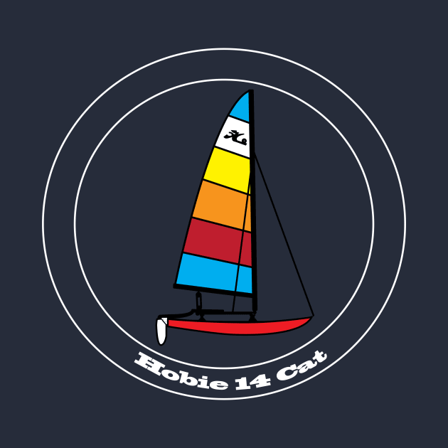 Hobie 14 Catamaran Sailboat by CHBB