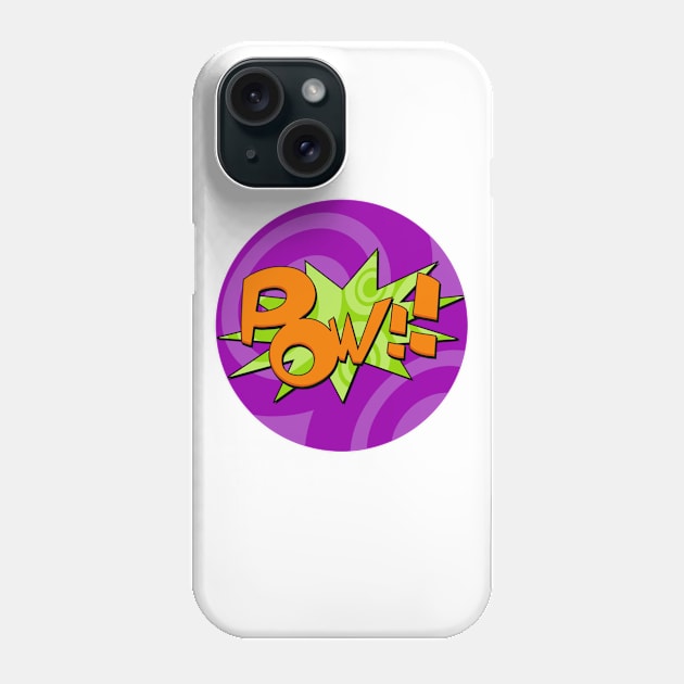 Pow Comic Book Design Phone Case by markmurphycreative