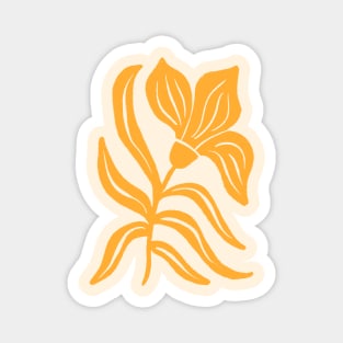 Yellow Stylized Tulip Magnet