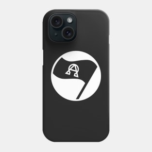 Christian Flag Black Alpha Omega Antifa Phone Case