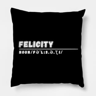 Word Felicity Pillow