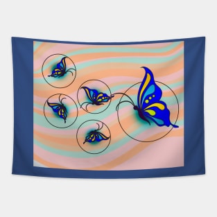 Beautiful Colorful Butterflies Tapestry