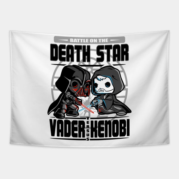 Battle on Death Star Tapestry by Planet of Tees