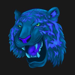 Blue Neon Tiger T-Shirt