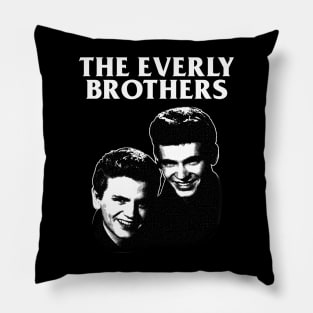 The Everly Brothers - Engraving Style Pillow