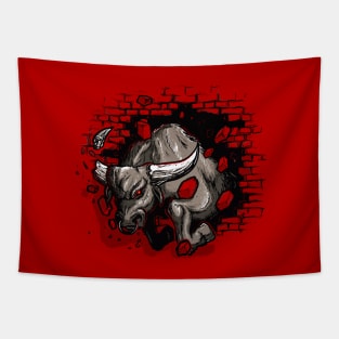 Raging bull Tapestry