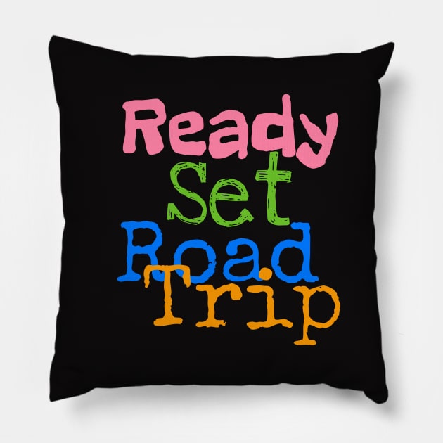 Ready Set Road Trip Pillow by screamingfool