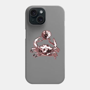 crab and pearl seafood delight crustacean charm ocean Phone Case