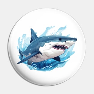 Blue Shark Pin