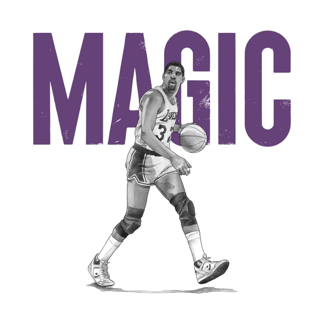 Magic Johnson Purple 86 by Dibenedetto