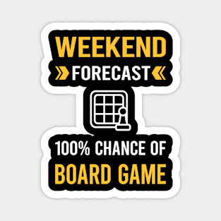 Weekend Forecast Board Games Magnet