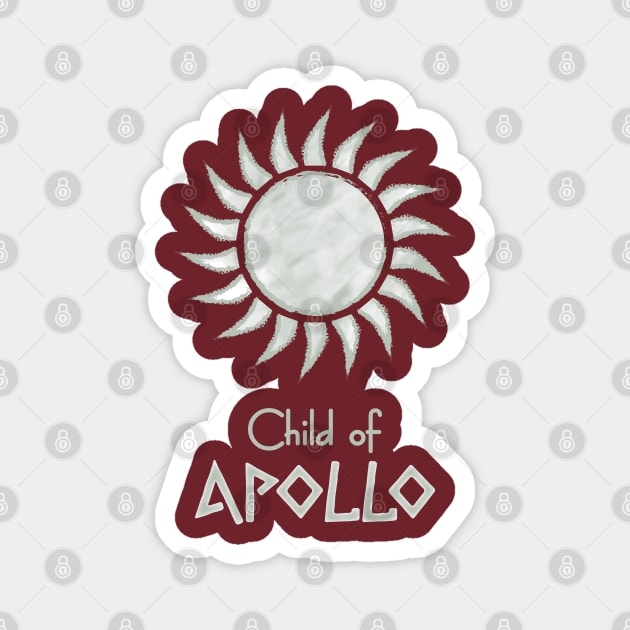 Child of Apollo – Percy Jackson inspired design Magnet by NxtArt