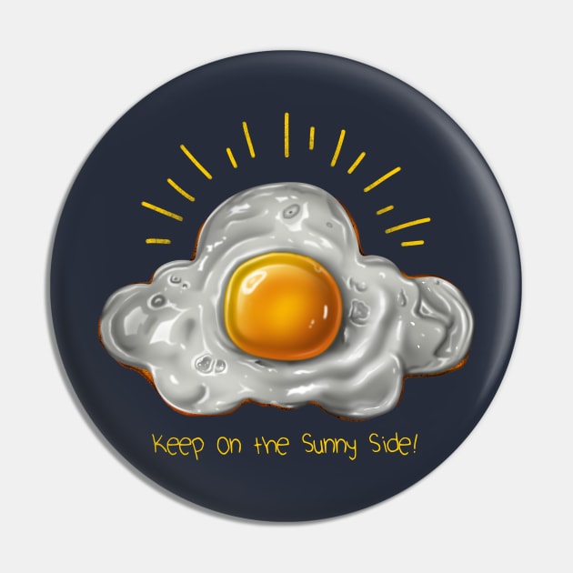 Sunny Side Pin by Vincent Trinidad Art