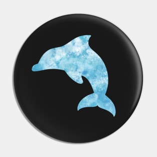 Watercolor Dolphin Pin