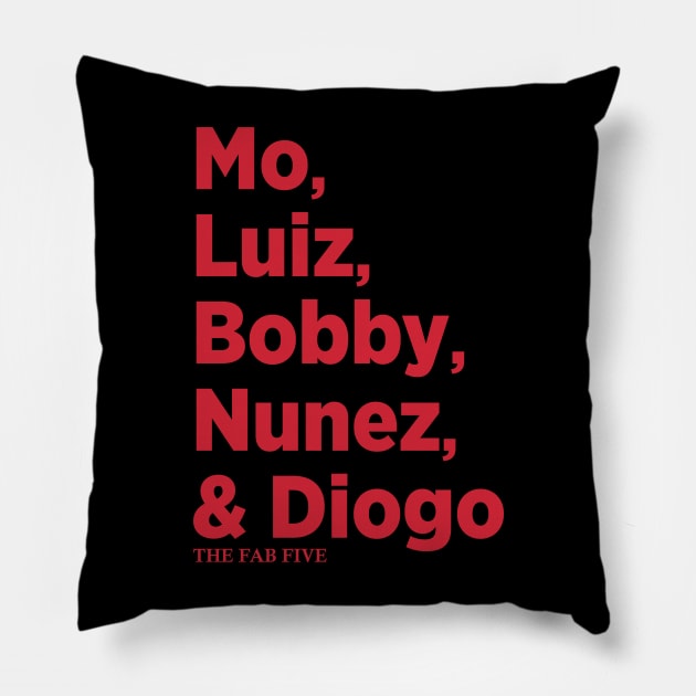 The Liverpool Fab Five Pillow by Lotemalole