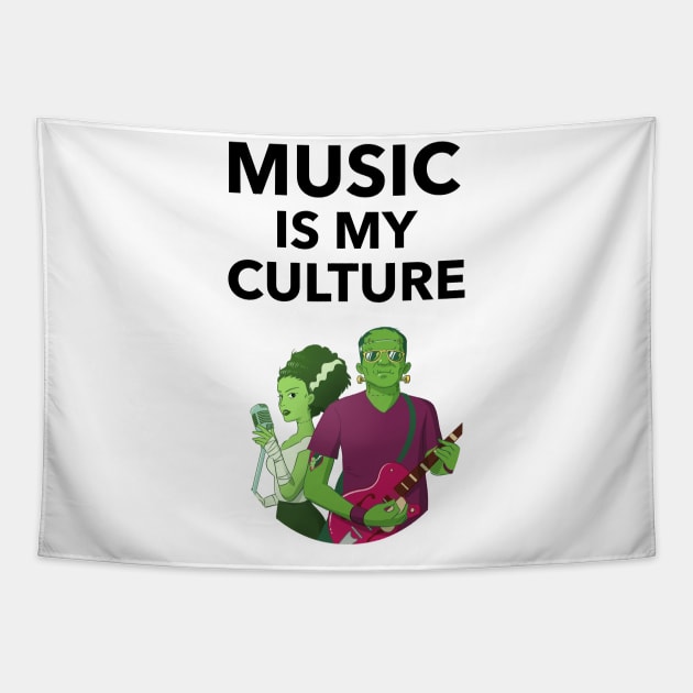Music Is My Culture Tapestry by Jitesh Kundra