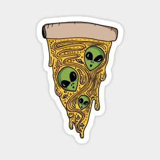 Alien Pizza Magnet