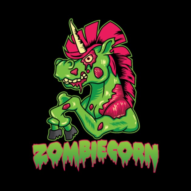 Unicorn Zombie Zombiecorn Halloween Costume Gift by Nulian Sanchez