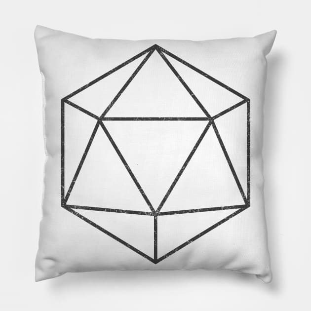 Minimal polygon distressed Pillow by PaletteDesigns