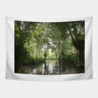 A Waterway in France Tapestry