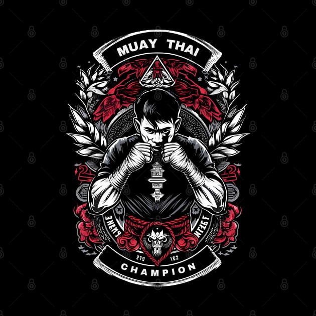 Muay Thai Fighter by TaevasDesign