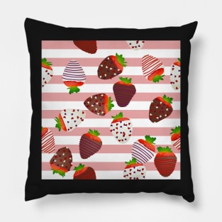 Sailor Mars Themed Strawberries Pillow