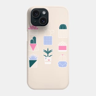 Geometric Succulents Phone Case