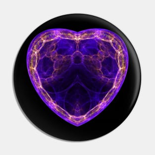 Dark Galactic Heart Pin