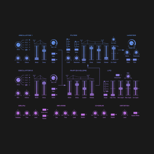 Synthesizer - Gradient Synth T-Shirt