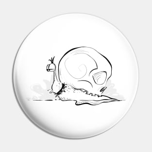 Skull Snail Pin