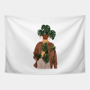 Plant Head, Girl Illustration 7 Tapestry