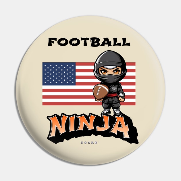 Football Ninja Pin by BishBashBosh