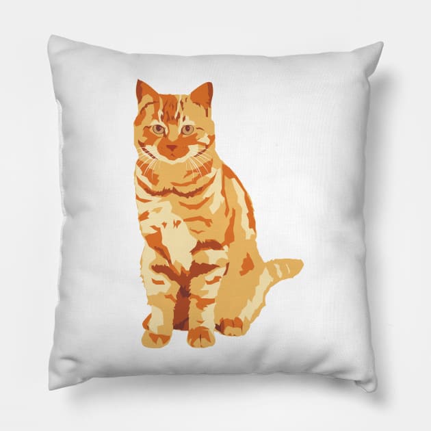 Ginger Cat Pillow by bluhak