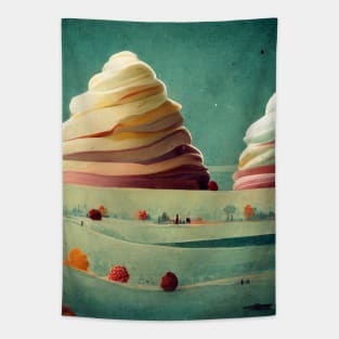 Mountains of ice cream Tapestry