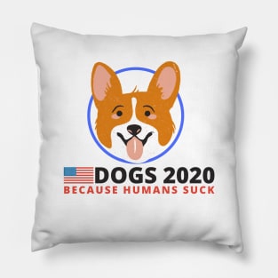 Corgi Dog 2020 - Funny Election Campaign Pillow