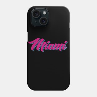 MIAMI VICE ON BLACK Phone Case