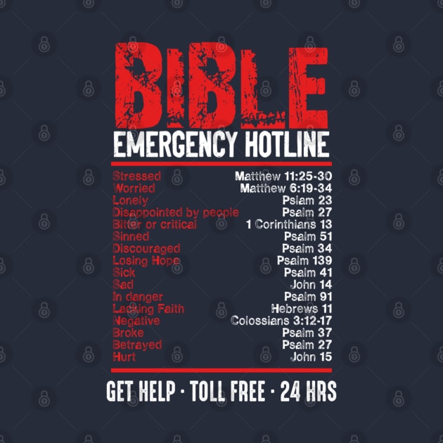 Bible Emergency Numbers Funny Hotline Verses Christian by designathome