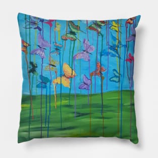 Awakening Ascending Butterflies Pillow