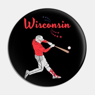 Wisconsin USA Baseball | America's Sports Cities Pin