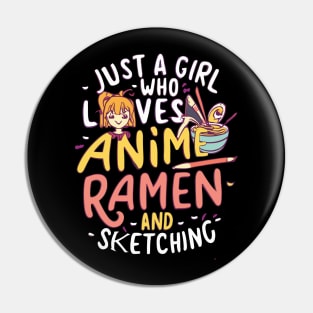 Anime Girl Pin