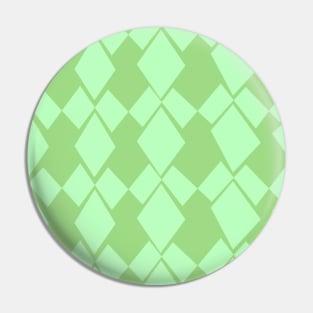 Geometric Diamonds Design (Mint Green) Pin