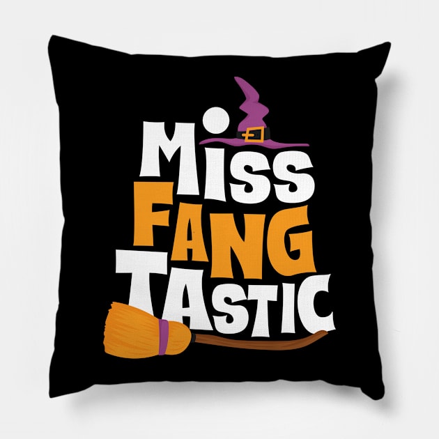 Miss Fang Tastic Shirt Pillow by JabsCreative