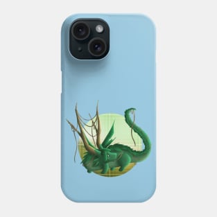 Kawaii Forest Dragon - With Background Phone Case